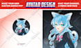 make potrait pfp avatar icon for youtube, twitch, vtuber