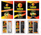 brand product label design and product packaging design for box, bottle or bag