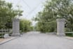 design main entry gate and boundary wall with 3d rendering
