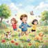 do children book illustration and watercolor illustration