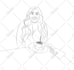 make beautiful line drawing of anything