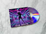 create 80s retro futuristic, synthwave cover art
