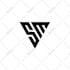design 3 creative monogram or initial letter logo