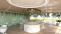 cafe interior design rendering