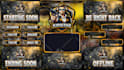 design animated twitch stream overlay,twitch logo,screens,panels,alerts