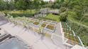 design landscape,3d modeling, backyard, patio, pool