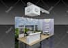 create exhibition stand design 3d rendering