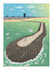 design top level minimalist travel poster illustration