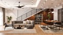create interior design 3d rendering of apartment house home