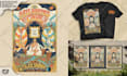 design hand drawn logo tshirt illustrations for merchandise