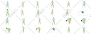 draw workout, exercise, yoga, fitness pose illustration