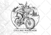 illustrate original hand drawn logo creation and vintage illustration