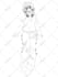 draw anime character design sheet for dnd, vtuber, oc, or game