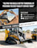 design modern construction flyer and postcard