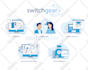 design custom svg vector icon designs for website
