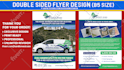 design creative flyer, postcard or doorhanger