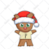 create cute animal illustrations for stickers or clip art