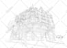 create an architecture or urban hand drawing sketch