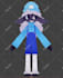 making your character in a 3d low poly model