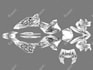 hand drawn custom cyber sigilism and tribal designs for tattoo and clothing