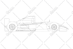 draw 2d vehicle template, blueprint, detailed vector drawing