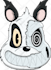 draw a character face like a 30s cartoon or cuphead