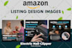 design high converting amazon fba listing images and a plus content