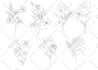 draw custom birth flowers tattoo in illustration