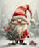 create unique christmas  illustration in ai art format