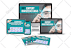 design 3d digital product mockup and ecover bundle