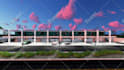 design house exterior and 3d render
