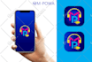 design clean modern mobile app logo or app icon