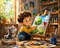 illustrate children story book illustration, children story, book illustration