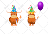 draw for you cute animals and backgrounds