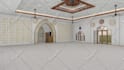 design mosque or islamic interior with realistic 3d rendering