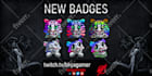 design twitch loyalty or cheer badges