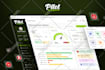 design dashboard, web app, CRM and admin panel UI