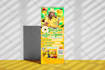 design a roll up banner, retractable banner, pull up banner