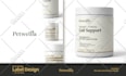 design premium vial label design , medicine box or supplement packaging