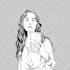 draw a black and white vector art portrait from your photo