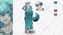 draw custom character sheet or reference sheet design in anime, furry style