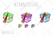 create aesthetic and cute custom sub badges