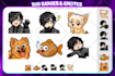 draw custom emotes sub badges and emojis for  twitch youtube discord subscriber