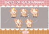 create cute custom chibi anime twitch emotes and sub badges