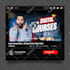 youtube thumbnail and party flyer design 24h quick delivery