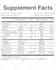 create your supplement facts label
