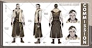 draw custom character sheet, reference sheet design in anime style for oc detail