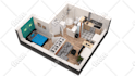create 2d to 3d floor plan visualizations in 24 hours