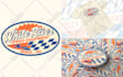 custom hand drawn vintage badge logo stickers patches design