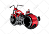 draw a motorcycle into a illustration cartoon in 24 hours